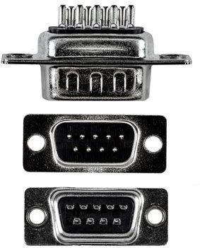Amphenol-CN-DSUB9PIN00-000 Connector D-Subminiature Conn D-Sub PIN 9 POS 1.39mm Solder Cup ST Panel Mount 9 Terminal 1 Port