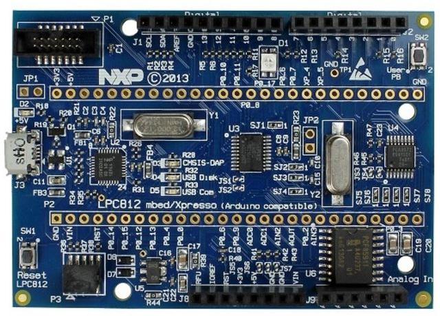 NXP Semiconductors-OM13055,598 Eingebettete Systementwicklungsboards und -kits LPC812M101JD20/LPC812M101JDH16/LPC812M101JDH20/LPC812M101JTB16 Microcontroller Development Board