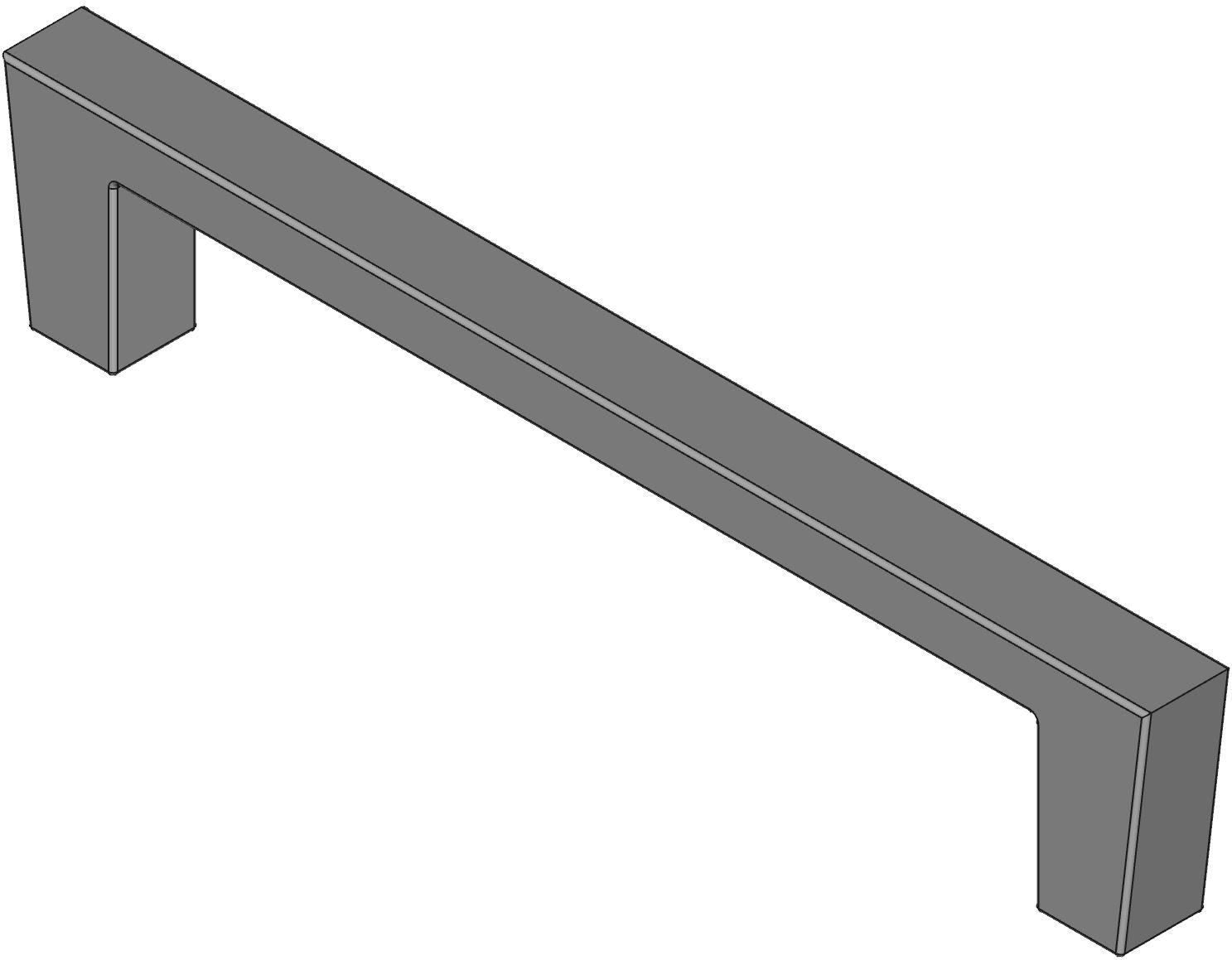 Hammond Manufacturing-1427C4A null Handle, Aluminum, Anodized, Clear