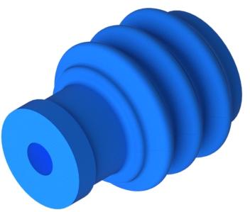 Delphi-35034194 Accessoires de câble Cable Accessories Seal Silicone Rubber Blue