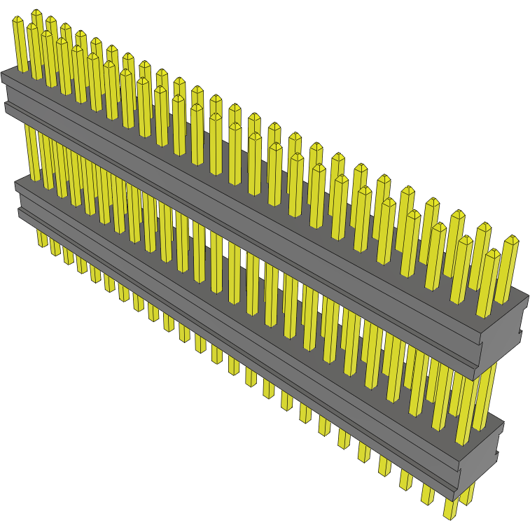 Samtec-FW-25-04-G-D-380-125 Piastre connettori e prese PCB Conn Board Stacker HDR 50 POS 1.27mm Solder ST Top Entry Thru-Hole FLEX STACK™ Tube