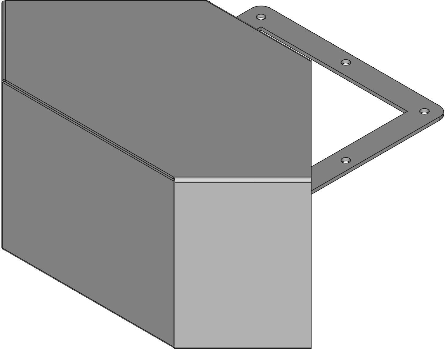 Hammond Manufacturing-1487D9P 电缆配件 Cable Accessories, N12 Wireway, 90 Elbow - Fits 6 x 6 - Steel/Gray