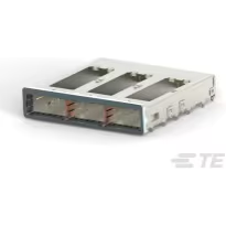TE Connectivity-2173238-1 Steckverbinderzubehör Connector Accessories zQSFP+ Cage Right Angle Silver Nickel Box/Tray