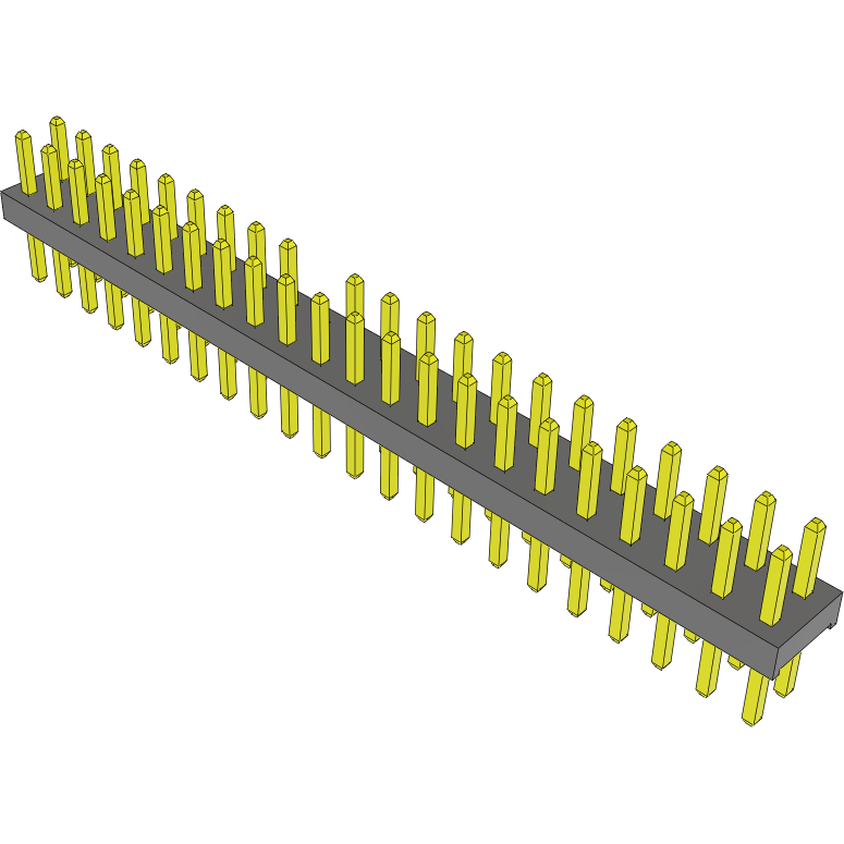 Samtec-TMM-122-01-G-D-020 Steckverbinderleisten und Leiterplattenbuchsen Conn Unshrouded Header HDR 44 POS 2mm Solder ST Top Entry Thru-Hole Bulk