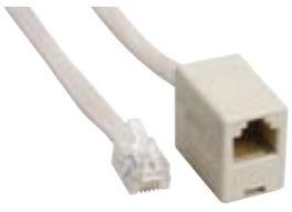 Amphenol Communications Solutions-MP-5TRJ12EXTE-007 Andere Kabelbaugruppen Cable Assembly Ethernet 2.13m 26AWG RJ-12 to RJ-12 6 to 6 POS F/M Crimp-Crimp