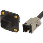 Copper cable (round) Pre-assembled on one side Cable length 0.1 m