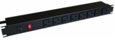 Hammond Manufacturing-1589T6D1BKRRAM Power Distribution Units PDU Basic 125V 20A Horizontal Rack Mount