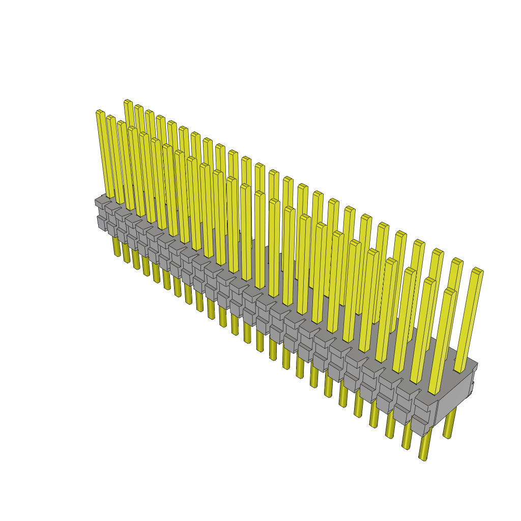 Samtec-TMS-125-53-G-D Piastre connettori e prese PCB Conn Unshrouded Header HDR 50 POS 1.27mm Solder ST Top Entry Thru-Hole Tube
