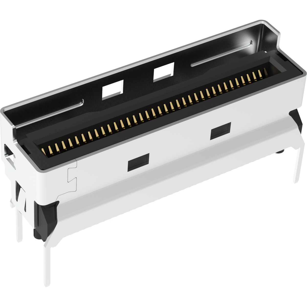 Amphenol-G97V22342HR Connector Card Edge Conn Card Edge F 74 POS 0.6mm Solder ST SMD T/R