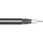 Alpha Wire-9217 BK005 Kabel, Koaxial Coaxial Cable Braid Polyethylene 10AWG 14.09mm Black 30.48m Spool