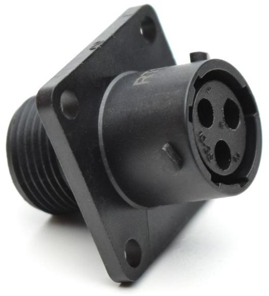 Amphenol-RTS010N3S03 Conector circular Conn Circular SKT 3 POS Crimp ST Panel Mount 3 Terminal 1 Port