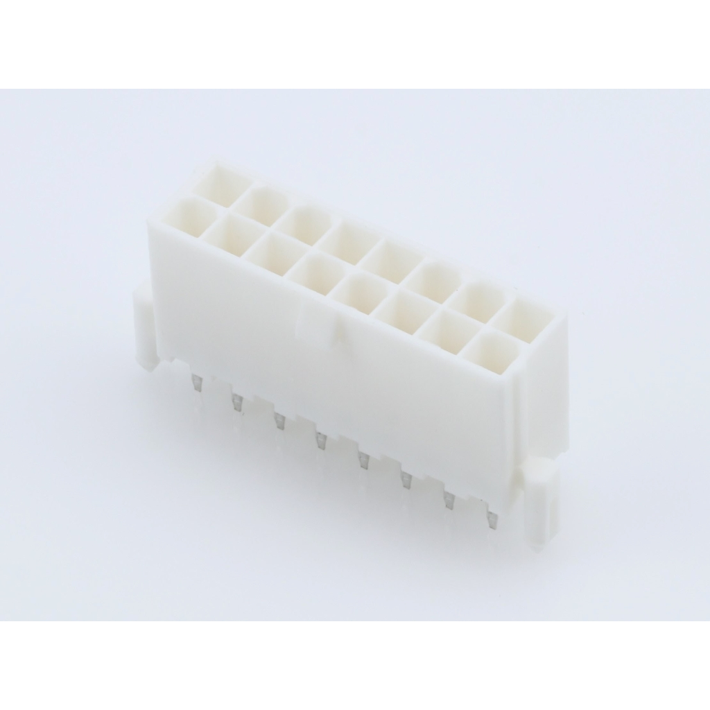 Molex-0039299169 Steckverbinderleisten und Leiterplattenbuchsen Conn Wire to Board HDR 16Power POS 4.2mm Solder ST Top Entry Thru-Hole Mini-Fit Jr Tray