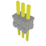 Conn Unshrouded Header HDR 3 POS 1.27mm Solder ST Top Entry Thru-Hole Bulk