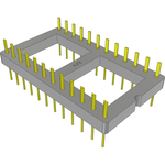 Conn DIP Adapter HDR 24 POS 2.54mm ST Thru-Hole Bulk