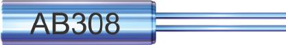 Abracon-AB308-22.579MHZ Quarze Crystal 22.579MHz ±30ppm (Tol) ±50ppm (Stability) 16pF FUND 40Ohm 2-Pin Thru-Hole Bag