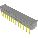 Conn Socket Strip SKT 26 POS 2mm Solder RA Side Entry Thru-Hole Tube