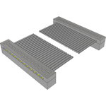 Samtec-TCSD-12-D-09.08-01-F Flachband Kabelbaugruppen Cable Assembly 0.23m 28AWG 1mm 24 to 24 POS IDC Connector to IDC Connector F-F TIGER EYE™ Bulk