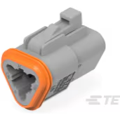 Deutsch Group-DT06-3S-C015 Carcaza de cables discretos de conector Conn Housing PL 3 POS Crimp ST Cable Mount Gray Box
