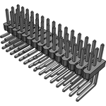 Conn Unshrouded Header HDR 45 POS 2.54mm Solder RA Side Entry Thru-Hole Bulk