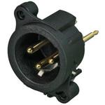 Conn IP40 XLR Connector M 3 POS Solder ST Thru-Hole 3 Terminal 1 Port