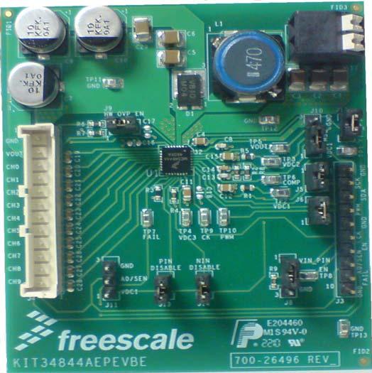 NXP Semiconductors-KIT34844AEPEVBE Development Kits and Tools MC34844 LED Driver Evaluation Board