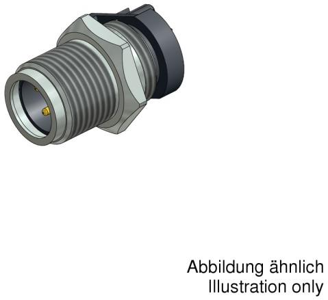 CONEC-43-01182 Steckverbinder, rund Conn M12 Circular PIN 4 POS Solder ST Thru-Hole 4 Terminal 1 Port