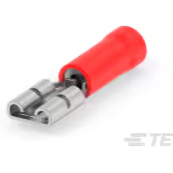 TE Connectivity-184267-1 Steckverbinderanschlüsse Quick Disconnect Terminal 18-22AWG Brass Red F 20.32mm Tin Reel