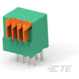 TE Connectivity-1-2834015-4 连接器接线板 Conn Modular Terminal Block F 4 POS 2.54mm Solder ST Thru-Hole 6A/Contact Box/Carton