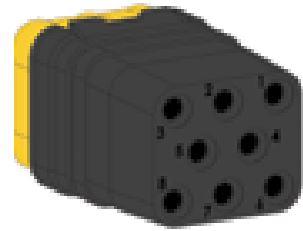 Deutsch Group-BACI10BC0816SNB Steckverbinder, rechteckig Multi cavity EN4165 Connectors