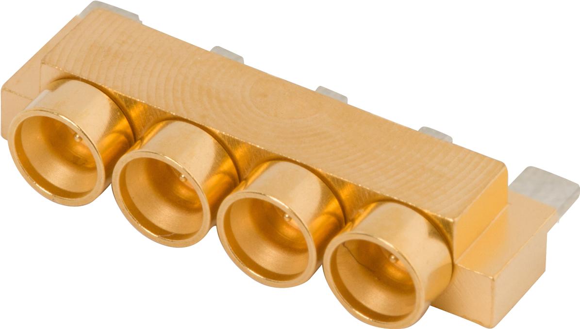 Amphenol SV Microwave-9311-60039-TD RF-Steckverbinder Conn SMP 0Hz to 65GHz 50Ohm Solder ST Edge Mount PL Gold Over Nickel Bag