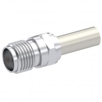 Radiall-9002-9023-003 RF-Steckverbinder Conn SMA 0Hz to 18GHz 50Ohm Crimp ST Cable Mount RCP Gold Over Nickel