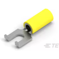 TE Connectivity-52856 Steckverbinderanschlüsse Flanged Spade Tongue Terminal 10-12AWG Copper Yellow 27.15mm Tin Loose
