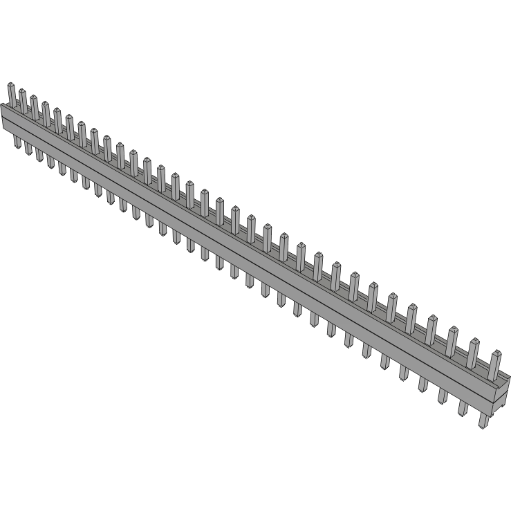 Samtec-TW-32-01-T-S-120-100 连接器插头及 PCB 插座 Conn Board Stacker HDR 32 POS 2mm Solder ST Top Entry Thru-Hole Bulk