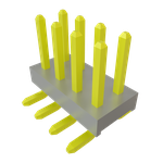 Conn Unshrouded Header HDR 8 POS 2mm Solder ST Top Entry SMD Tube