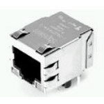Bel Fuse-1-1605403-1 Steckverbinder, Telefon und Telekommunikation Conn RJ-45 F 8 POS 2.54mm Solder RA Thru-Hole 12 Terminal 1 Port