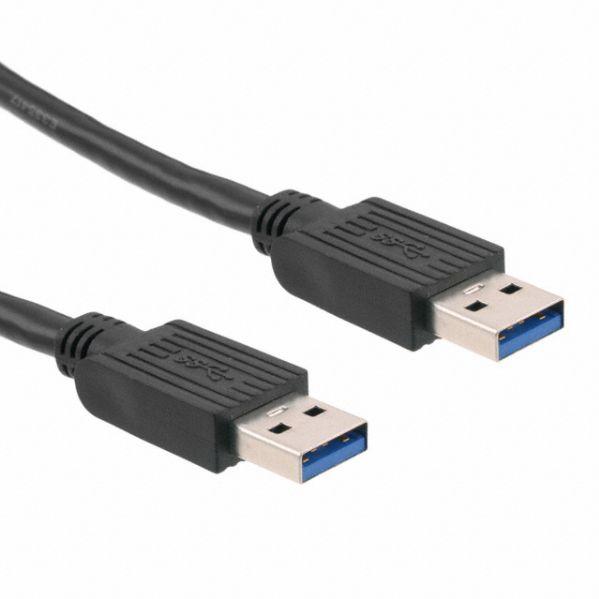 CnC Tech, LLC-103-1020-BL-00500 Cable Assembly USB Cable Assembly USB 1m USB 3.0 Type A to USB 3.0 Type A 9 to 9 POS M-M 28AWG