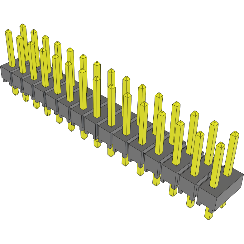 Samtec-TSW-115-07-T-D-LL Steckverbinderleisten und Leiterplattenbuchsen Conn Unshrouded Header HDR 30 POS 2.54mm Solder ST Top Entry Thru-Hole Bulk