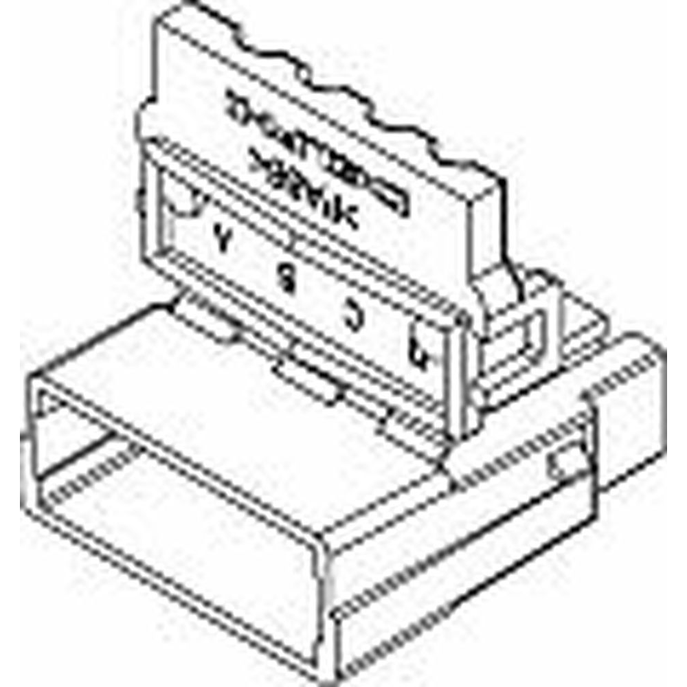 Delphi-12052623-B Gaine de câblage de raccordement discret Conn Housing PL 4 POS Crimp ST Cable Mount Black