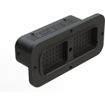 Conn Rectangular PIN 70 POS ST Flange Mount Box
