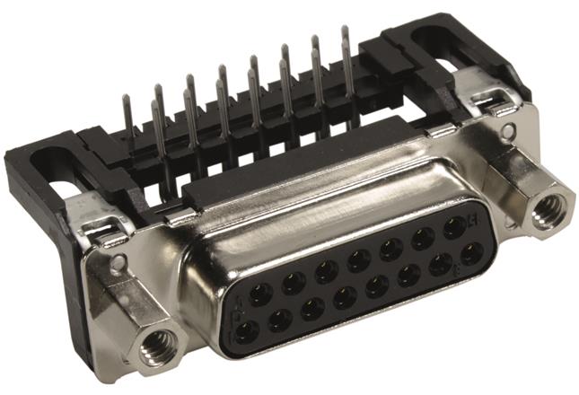 HARTING-09662126603 Steckverbinder, D-Sub Conn D-Sub F 15 POS 1.37mm Solder RA Thru-Hole 15 Terminal 1 Port