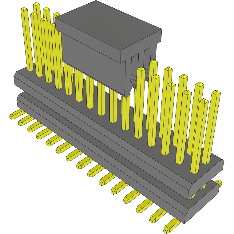 Samtec-MW-15-03-G-D-125-185-P Piastre connettori e prese PCB Conn Board Stacker HDR 30 POS 1mm Solder ST Top Entry SMD FLEX STACK Tube