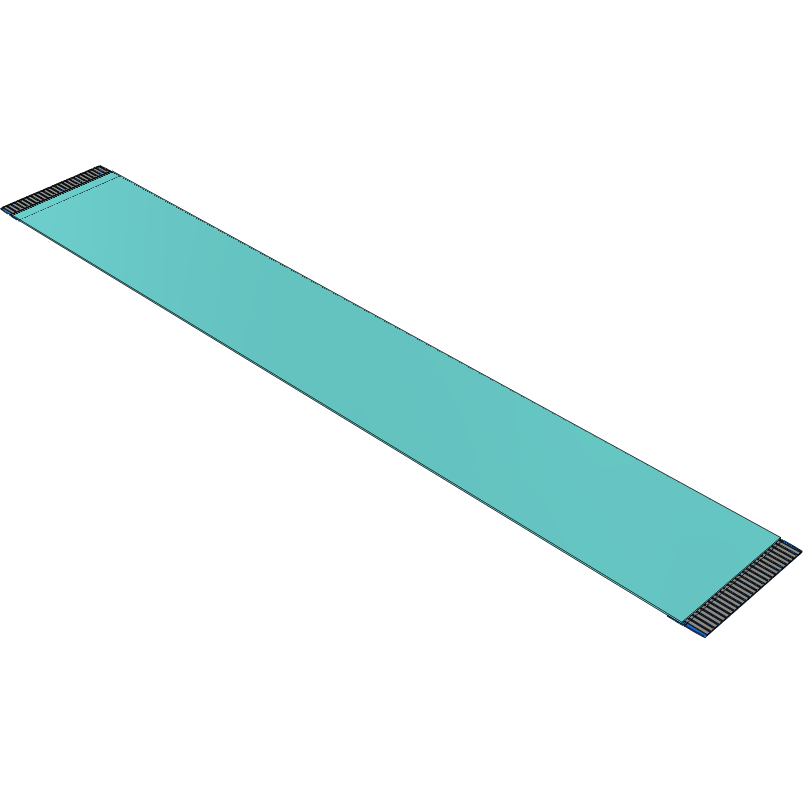 Samtec-FJ-25-D-06.50-4 Flachband Kabelbaugruppen Cable Assembly 0.16m 1mm 25 to 25POS FFC to FFC Bulk