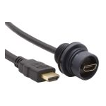 Bulgin Components PLC-PXP6062/1M00  Cable Assembly HDMI 1m HDMI to HDMI 19 to 19 POS SKT-SKT