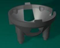 Carclo Technical Plastics-10656 Lighting Accessories 20Mm Diameter Optic 4 Leg Holder