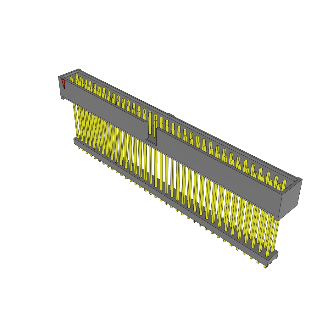 Samtec-ZSS-136-07-L-D-1140 Steckverbinderleisten und Leiterplattenbuchsen Conn Elevated Shrouded Header HDR 72 POS 2.54mm Solder ST Top Entry Thru-Hole Bulk
