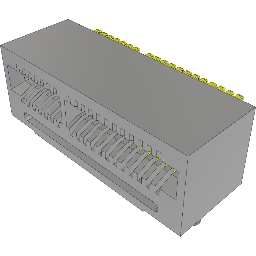 Samtec-MEC1-120-02-F-D-RA2-SL Steckverbinder, Kartenrand Conn Card Edge SKT 40 POS 1mm Solder RA SMD Tube