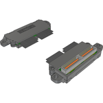 Samtec-EQCD-040-04.30-TBR-TTL-1-B Kabelbaugruppen Koaxial Cable Assembly Coax Micro Ribbon 0.11m 38AWG Micro High Speed Terminal to Micro High Speed Terminal M-M Q STRIP® Bag