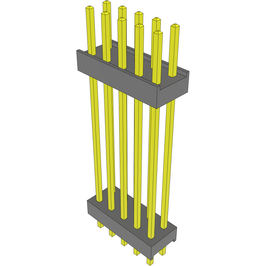 Samtec-DW-05-19-T-D-1015 Piastre connettori e prese PCB Conn Board Stacker HDR 10 POS 2.54mm Solder ST Top Entry Thru-Hole Bulk