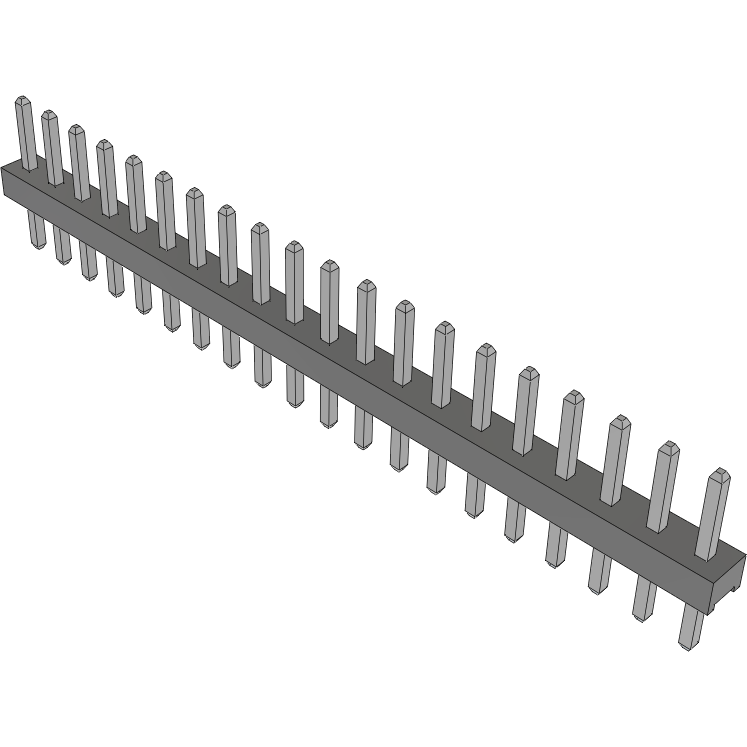 Samtec-TMM-120-02-T-S Cabezales del conector y receptáculos PCB Conn Unshrouded Header HDR 20 POS 2mm Solder ST Top Entry Thru-Hole Bulk