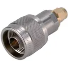 HUBER+SUHNER-32_N-SMA-50-51/1_UE RF-Steckverbinder Conn Type N-SMA Adapter 0Hz to 18GHz 50Ohm ST PL/PL Gold Single